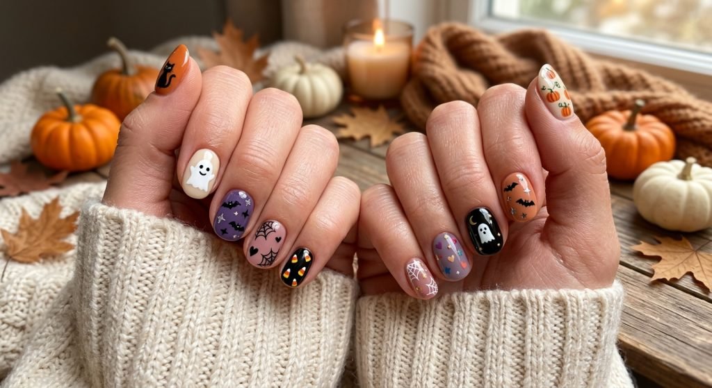 Halloween Nails for Teens 2026: Short, Almond, Square & Aesthetic Style Guide