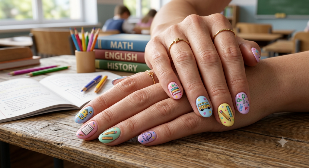 Back to School Nail Designs 2026 | Cute & Simple Teen Nail Ideas