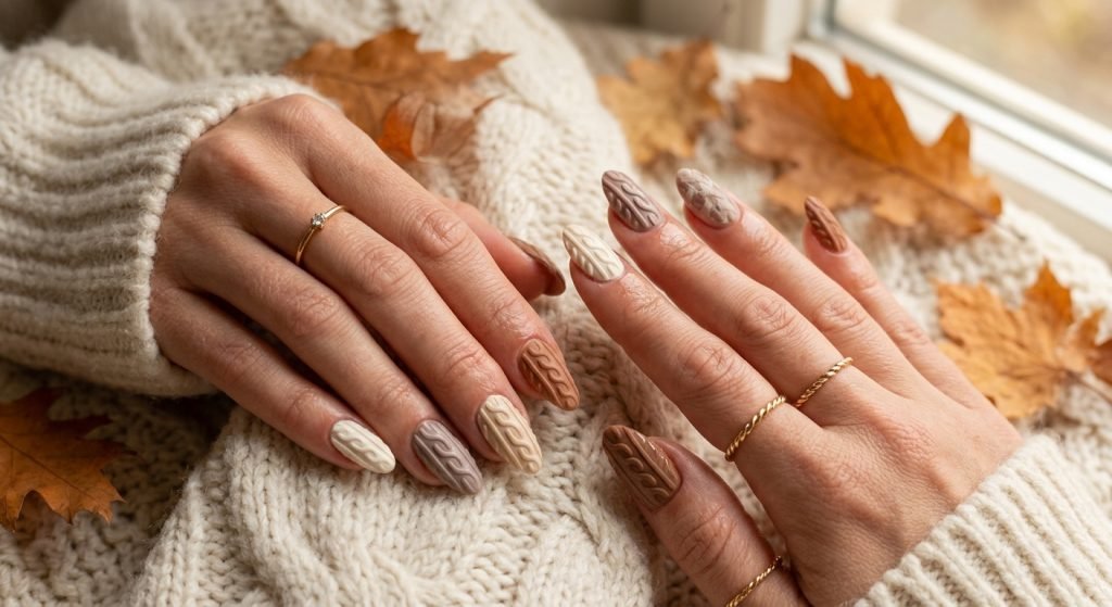 Sweater Pattern Nail Art